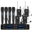 8-Channel Professional Wireless Microphone System for Stage and Karaoke - High Frequency Handheld & Lavalier Mics 1