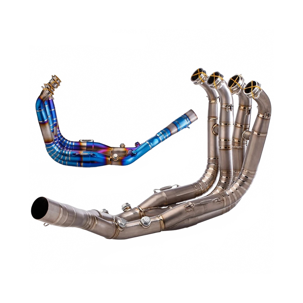 Premium Titanium Exhaust System Manifold Header For Bmw S1000r (2021-2025) & S1000rr (2019-2025) - Connects To Original Exhaust Muffler 313114179143