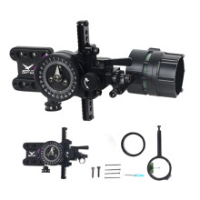 Precision Compound Bow Sight with 4x, 6x, 8x Lenses - Durable Aluminum Alloy for Outdoor Hunting & Target Sports