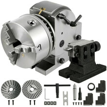 Precision Semi-Universal Dividing Head with Tailstock & 3-Jaw Chuck - I for Drilling and Milling Applications