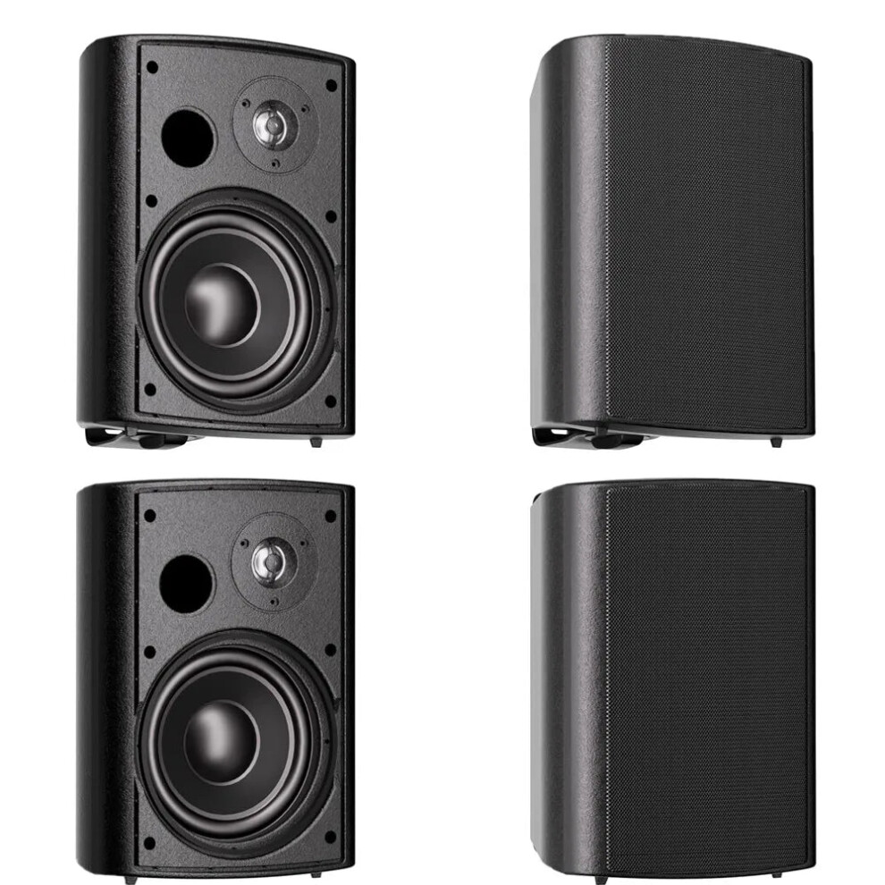 Herdio 800W 6.5 Outdoor Waterproof Wall Mount Speakers - Powerful Bass For Home & Patio Use 7445022617639
