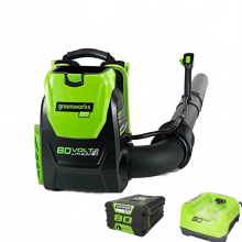 Greenworks Pro 80V Cordless Leaf Blower - 500 CFM, DigiPro, 5.0Ah Battery & Charger Included