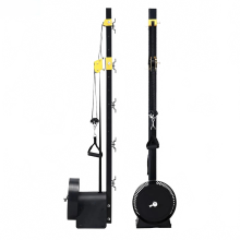Adjustable Tension Vertical Flywheel Resistance Trainer for Full-Body Fitness