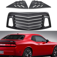 Dodge Challenger 2008-2023 GT Lambo Style Matte Black Rear Window Louvers & Sun Shade Cover