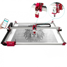 80-W-CNC-Fräse & Laserschneider-Kombination – 100 x 100 cm mit App-Steuerung, LightBurn-Unterstützung, 10-W-Lasermodul & Luftunterstützung