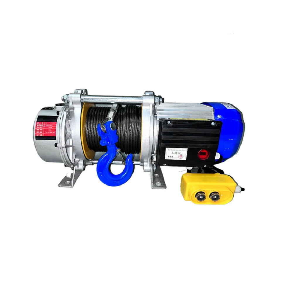 Heavy Duty 1.5T Electric Winch With Wireless Remote Control - 30M Lifting Hoist, Multi-Voltage (110V/220V/380V) 744110495690