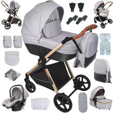 Versatile 3-in-1 High Landscape Baby Stroller with Safety Seat & Carryout for Newborns & Toddlers