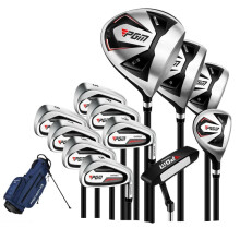 Complete Right-Handed Men's Golf Club Set for Beginners - 9-12 Clubs with High Fault Tolerance (Model: MTG051)