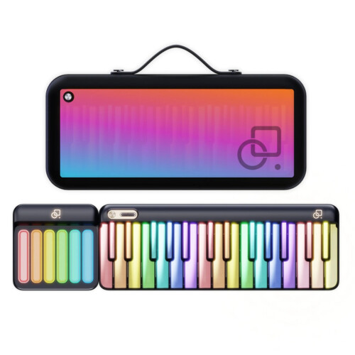 Popupiano Smart Portable Piano MIDI Controller with LED Keyboard & Multi-Language Compatibility