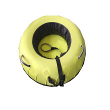 Durable PVC Snow Tube with Cold Resistance, Towable Rope, and Nylon Cover