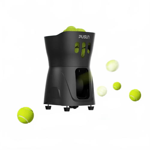 Compact Indoor Tennis Ball Machine - Portable Automatic Trainer for Beginners