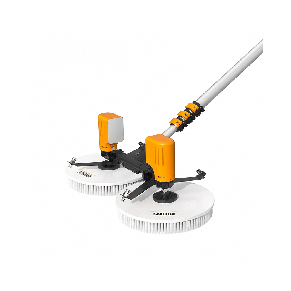 Solar Panel Cleaning Rotating Brush Kit With Telescopic Tool - Available In 3.5M, 5.5M, And 7.5M Lengths 313047980977