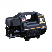 Compact Black Portable Pressure Washer for Home Car Cleaning - Self-Service Car Wash Machine