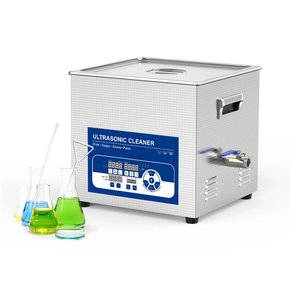 Granbo Sonic Variable Frequency Ultrasonic Cleaner Bathtub - 15L, 500W, Precision Cleaning with 40-120kHz Ultrasound Emitter-image-OPC-PMGHVC5-NEW