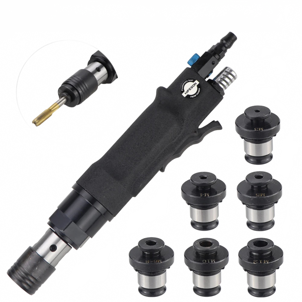 Handheld Pneumatic Tapping Machine For Threading Iron - Air-Powered Screw Hole Maker & Thread Tap Driller 726084654150