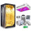 Complete Hydroponic Growing Kit with 2000W LED Grow Light & Carbon Filter - Multiple Sizes Available 1