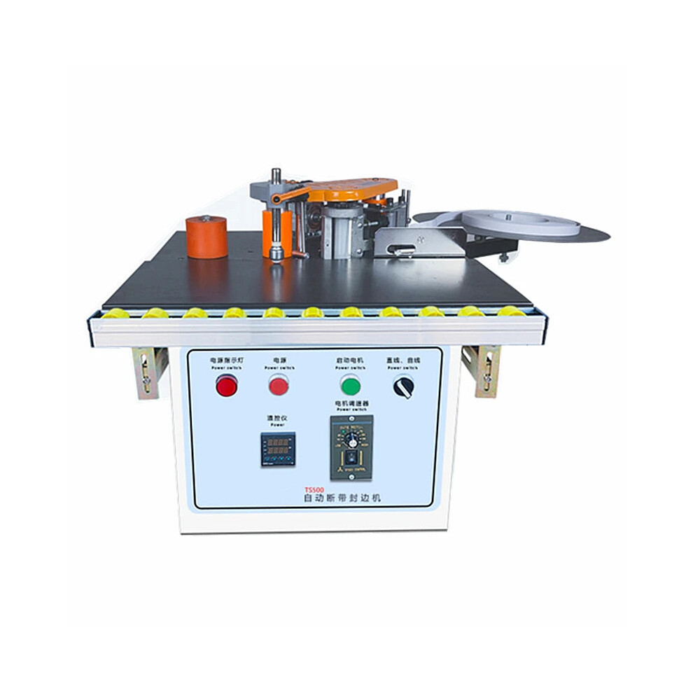 TS500 Portable Double-Sided Edge Banding Machine - 1200W, 220V, 2-6m/min with Tray & Cut Tools