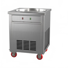 Dual Pressure Ice Frying Machine for Commercial Use - Perfect for Fried Juice, Milk, Fruit Ice Cream, and Thick-Cut Yogurt Stalls