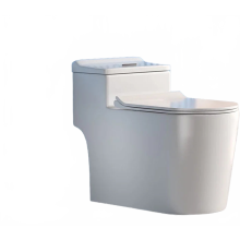 Compact Ceramic Siphon Flush Toilet for Small Apartments - Water-Saving Design
