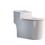 Compact Ceramic Siphon Flush Toilet for Small Apartments - Water-Saving Design 1