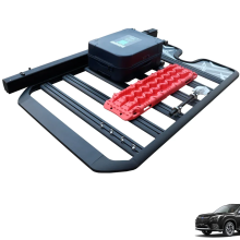Heavy-Duty Aluminum Roof Travel Rack with Ladder for Subaru Series: Forester, Outback, Tribeca, Crosstrek, Subaru XV