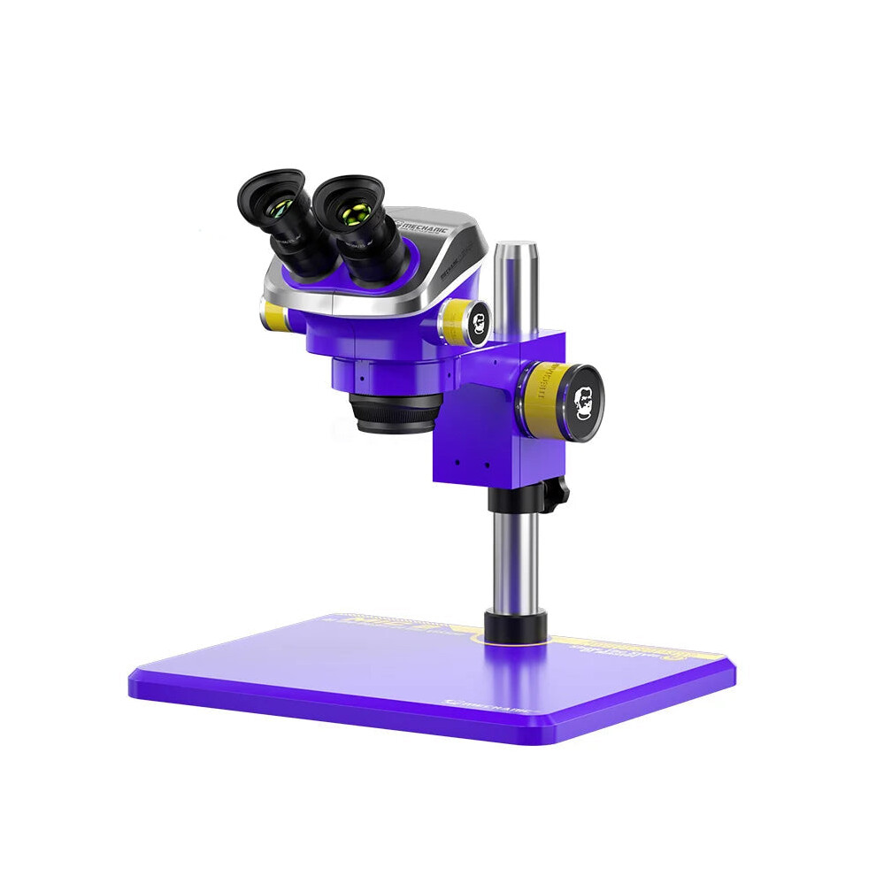 Mechanic Mic3 7X-50X Trinocular Stereo Microscope With Wf10x/25 Eyepieces, Ctv 0.45X Adapter, Ls3 Eye Protection Lamp 7445036114162