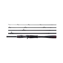 Shimano Zodias Pack Travel Fishing Rod - 4-5 Sections, L/ML/M/MH Power, Carbon Fiber, Bass Fishing, Spinning & Baitcasting Rod