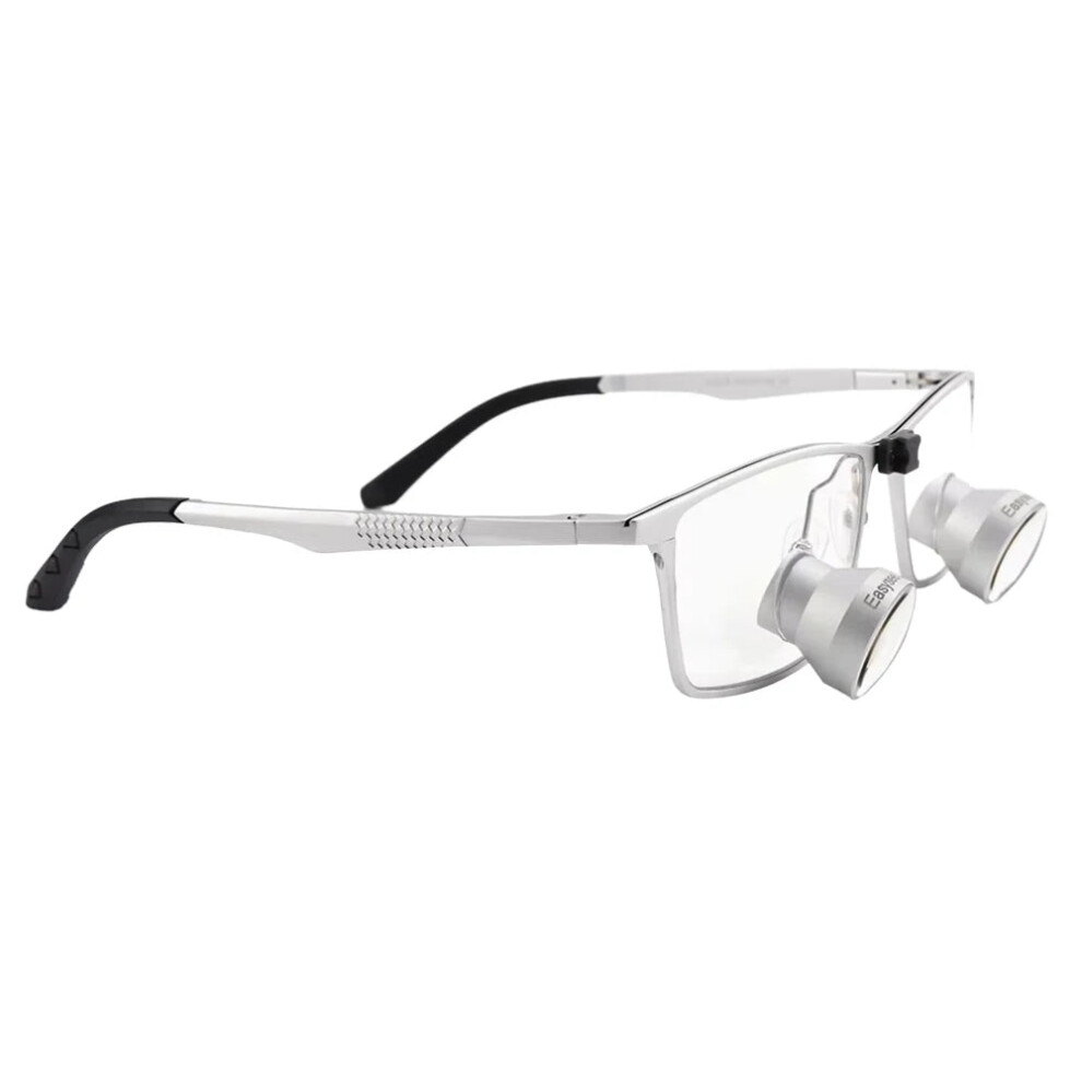 3.0X Ttl Dental Magnifying Surgical Loupes With Embedded Binoculars For Dentistry Silver 313039073076