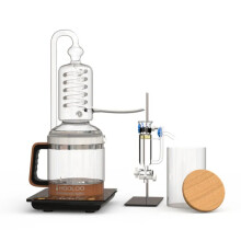 Hooloo 2L Electric Glass Distiller for Essential Oil & Hydrosol Production - DIY Experimental Equipment