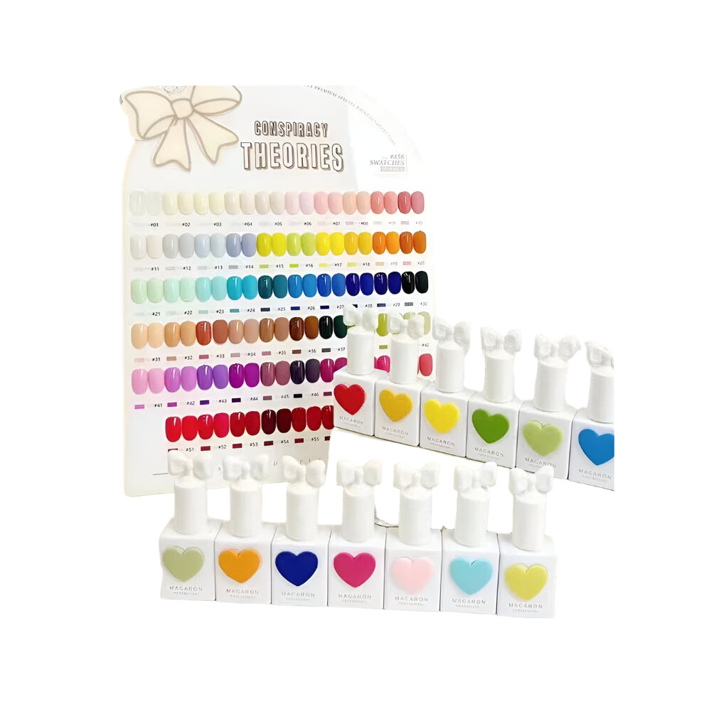 Sansu 58-Color Korean Nail Polish Set - Popular Sweetheart Collection for Nail Art Enthusiasts