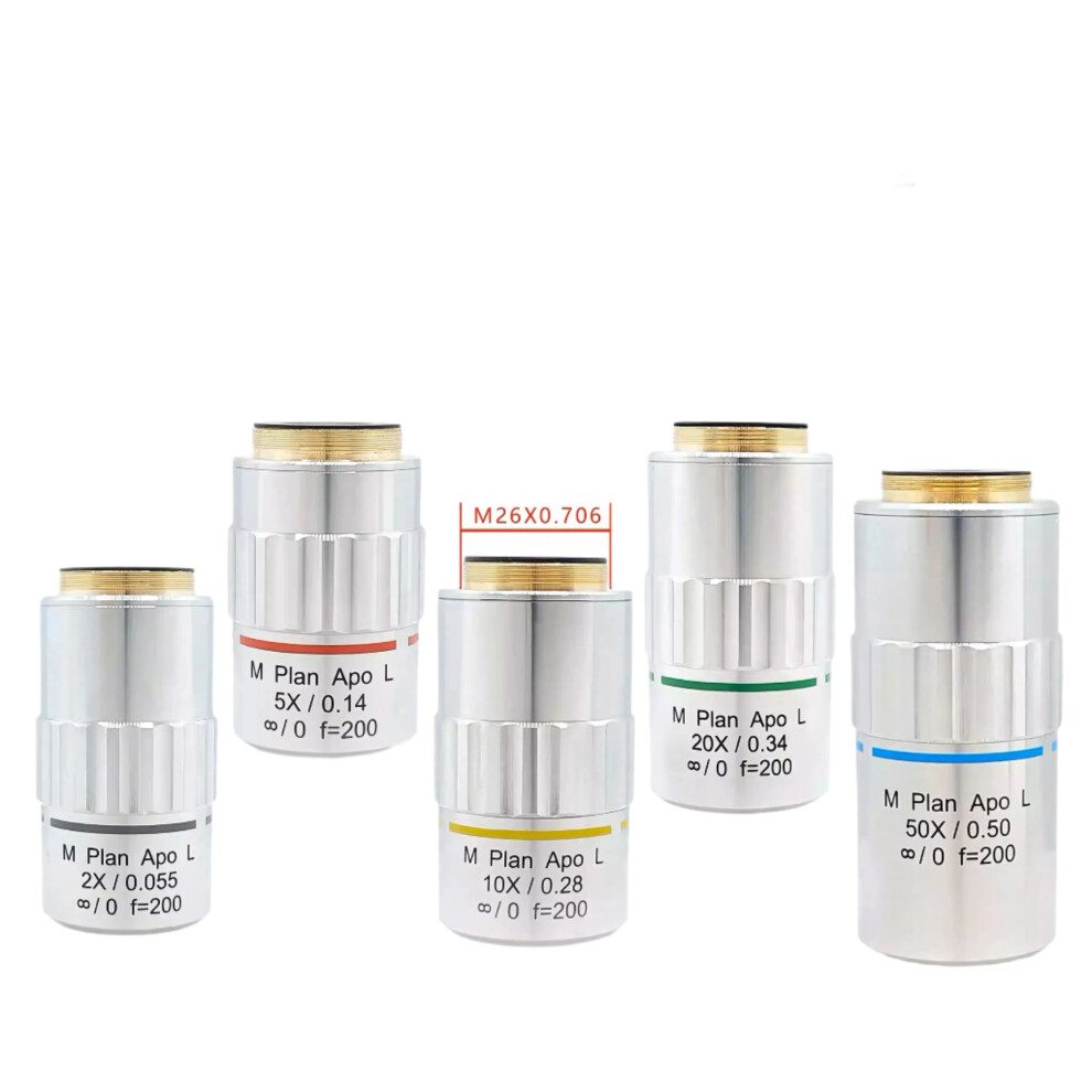 Ultra Long Working Distance 10X Apochromatic Metallographic Objective Lens For Infinity Microscopes 726084019300