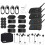 EJEAS V6 V4 Motorcycle Bluetooth Intercom Headset 3-Pack - 4 Riders, Simultaneous Talk, Duplex Communication, Waterproof 1