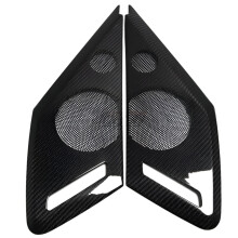 Carbon Fiber Interior Door Speaker Panel Trim Cover for Chevrolet Corvette C8 (2020-2022) - Auto Interior Accessories