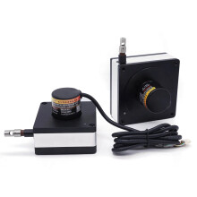7m Range Linear Pull Wire Displacement Sensor with SSI Analog Encoder Interface