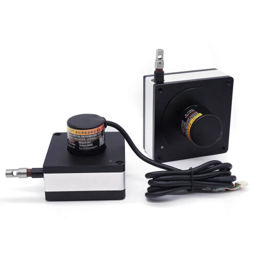 7m Range Linear Pull Wire Displacement Sensor with SSI Analog Encoder Interface