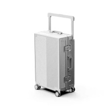Durable Aluminum Framed Carry-On Suitcase - Large Capacity 20 & 26 Inch Travel Luggage