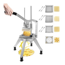 HH MX 109 Commercial Vegetable Chopper - Includes 4 Replacement Blades, French Fry Cutter, Potato Dicer & Slicer