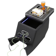 Premium Armrest Storage Box with USB Charging for Mercedes Benz V-Class W447 (2014-2023)