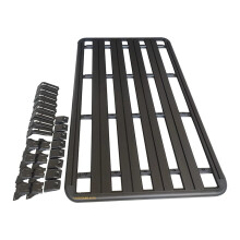 Universal Aluminum Roof Rack Basket - Flat Platform Luggage Carrier & Cross Bars