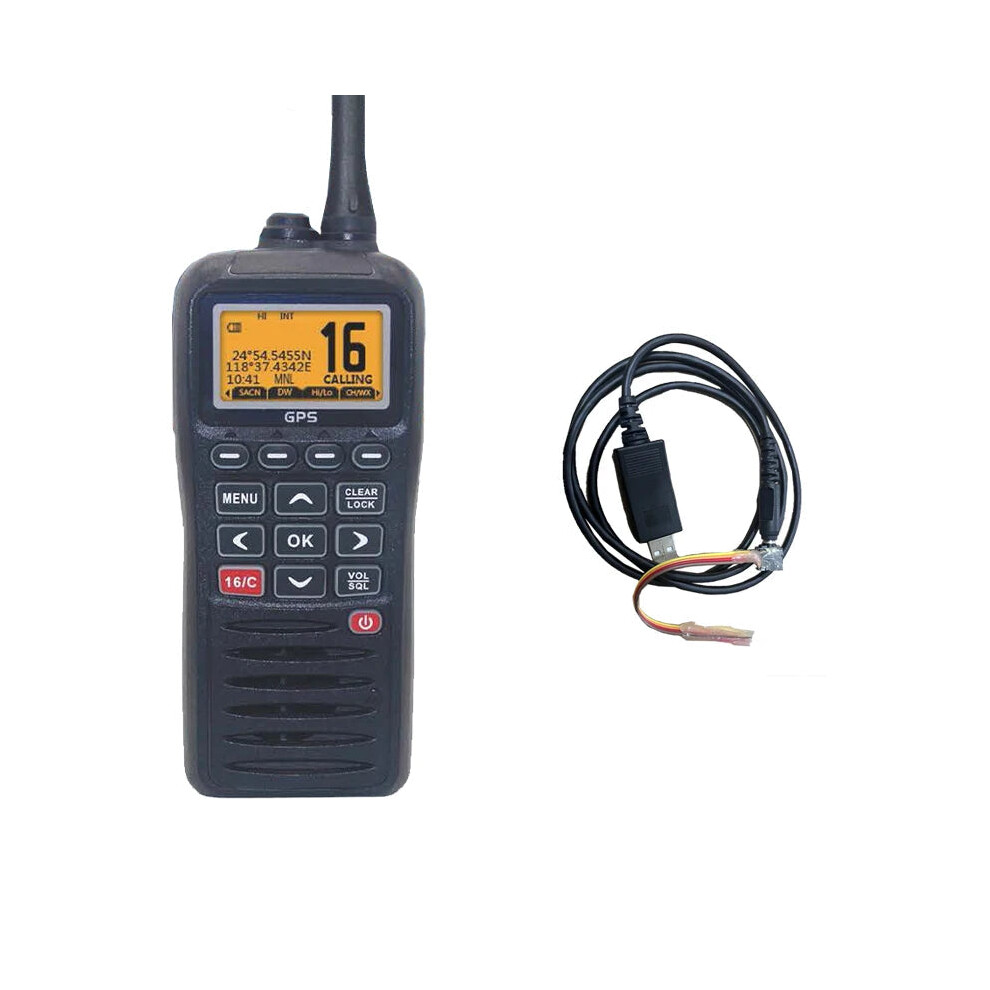 Rs 38M Vhf Marine Radio - Ip67 Waterproof, Built-In Gps, Floating Walkie Talkie, 5W Tri-Watch With Dsc & Mob 7445019985970