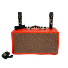 YYHC Dual 6.5-Inch Portable Wireless Trolley Speakers - Ultimate PartyBox Sound System with Karaoke & Bluetooth Connectivity