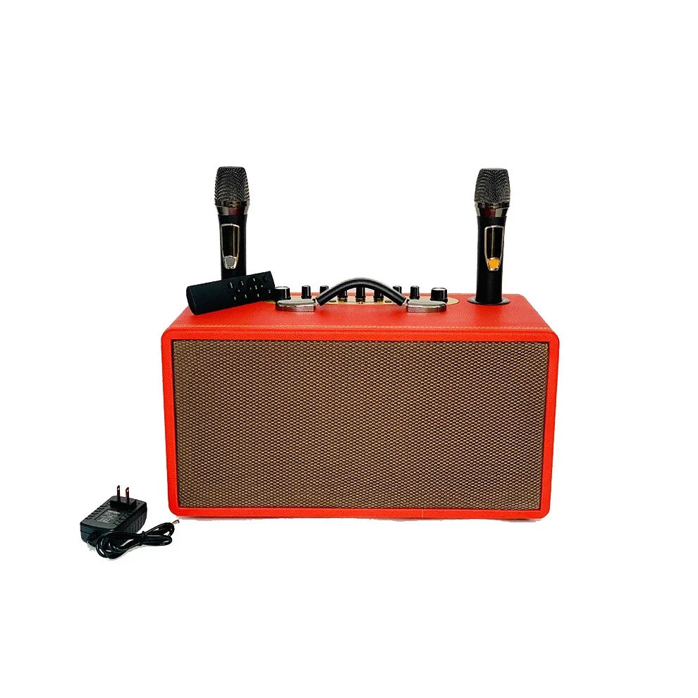 YYHC Dual 6.5-Inch Portable Wireless Trolley Speakers - Ultimate PartyBox Sound System with Karaoke & Bluetooth Connectivity-image-OPC-PMGHWYV-NEW