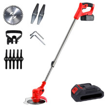 Foldable Wireless Electric Lawn Mower & Adjustable Grass Trimmer - Versatile Gardening Power Tool for Pruning & Weeding (US/EU Compatible)