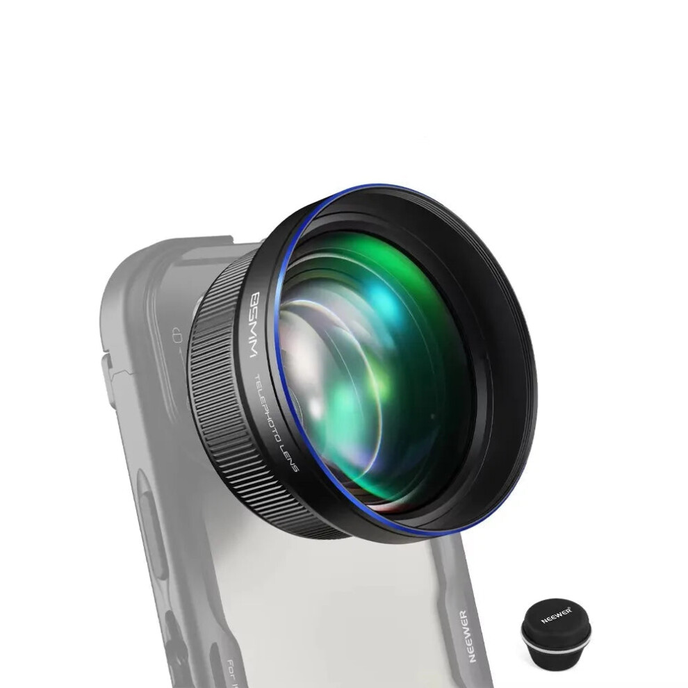 Neewer Ls-59 Hd 85Mm Telephoto Phone Lens With 2.5X Magnification For 17Mm Backplate - Compatible With Smallrig, Iphone, Samsung 726084946859