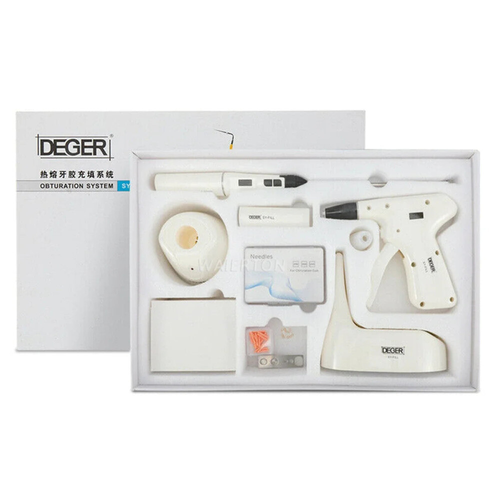 Wireless 2-in-1 Dental Endo Obturation System with OLED LCD Display - Filling Gun & Gutta Percha Tips for Endodontic Dentistry