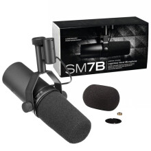 SM7B Adjustable Dynamic Vocal Microphone for Professional Podcasts & Studio Recording
