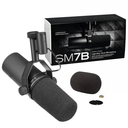 SM7B Adjustable Dynamic Vocal Microphone for Professional Podcasts & Studio Recording