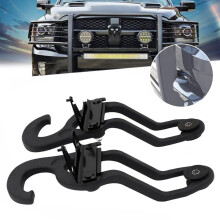 Heavy Duty Front Tow Hooks (2pcs) for Dodge Ram 1500 (2009-2019) - OEM 68196982AA Towing Trailer Hitch Receiver