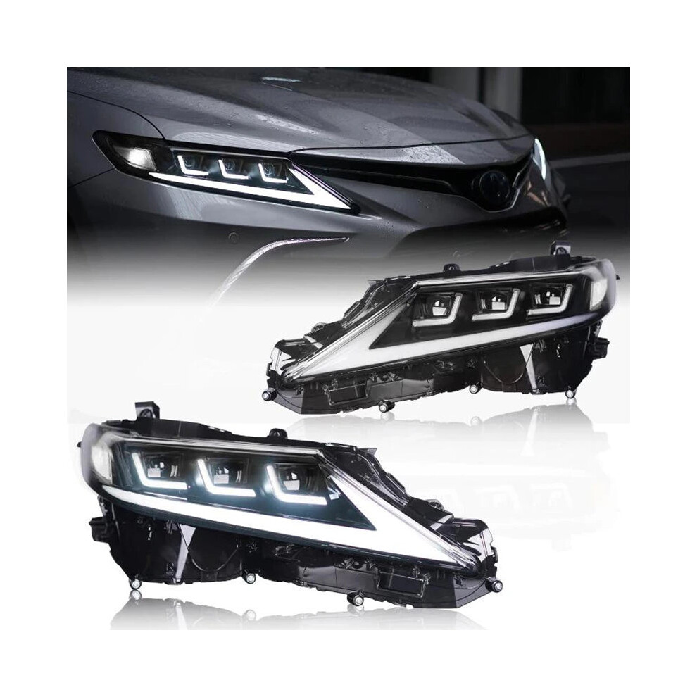 Custom Led Headlight System For 2018-2020 Camry - Triple Eye Design 313084385315