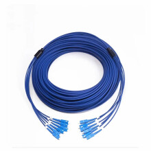 Durable Single Mode Fiber Optic Patch Cord - LC/SC/FC Connectors, 4/6/8 Cores, 300m/350m Length